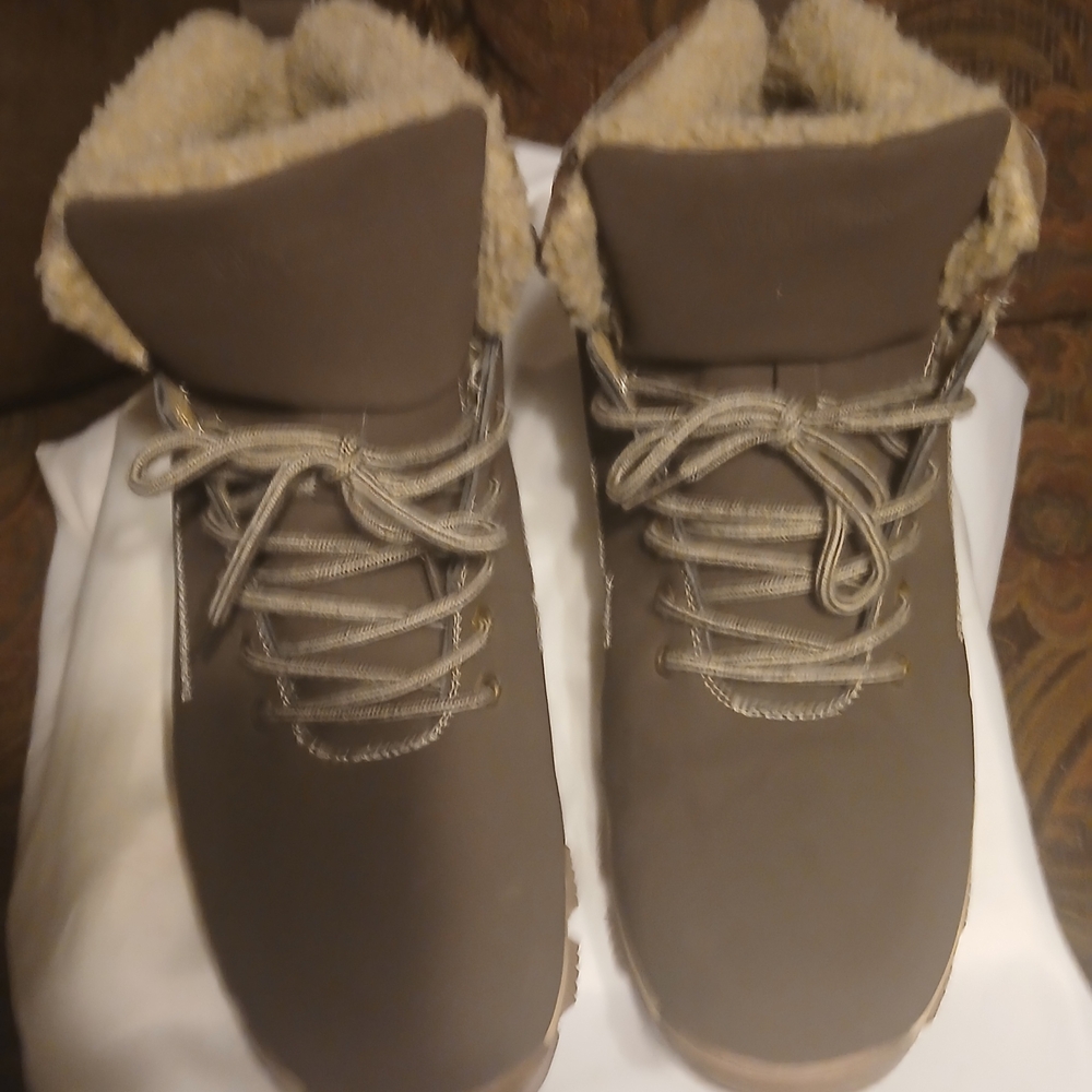 Whitin Fur Lined Cold Weather Boots Brown